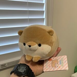 Cute Brown and White Shiba Dog Plush